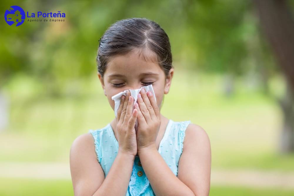 niños con alergia